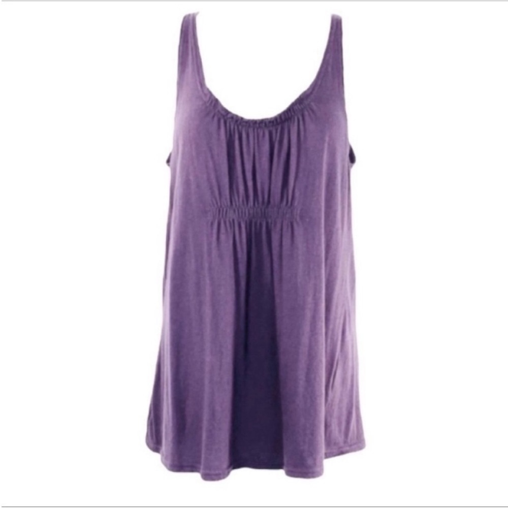 OLD NAVY pleated tank top S purple